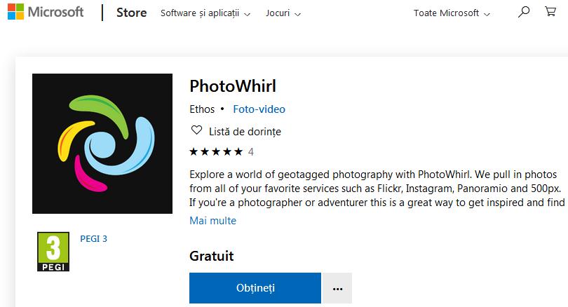 Descarcă PhotoWhirl și caută poze pe Instagram sau Flickr
