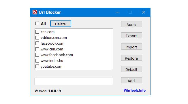 URL blocker