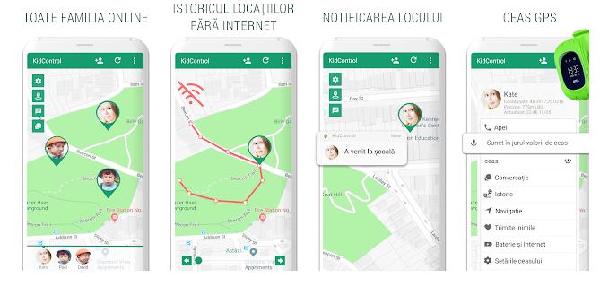 Aplicație de găsit locația Family GPS Tracker