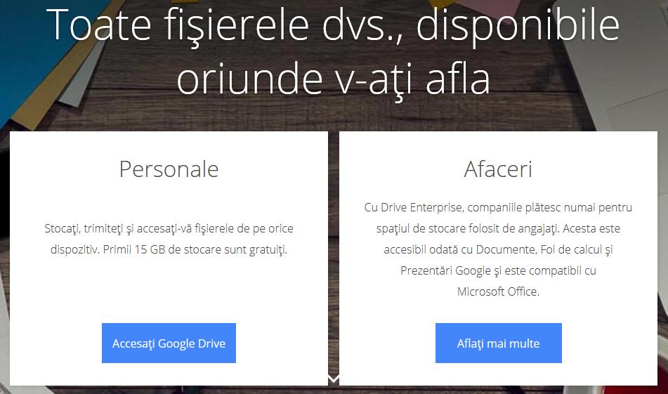 Google drive fișiere mari online gratuit 