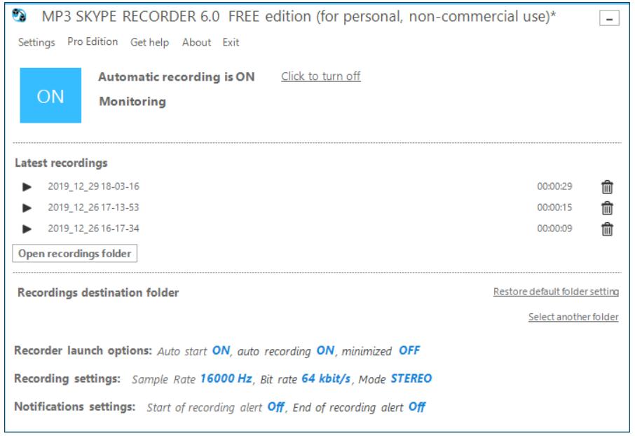 Înregistrare convorbiri Skype MP3 Skype Recorder
