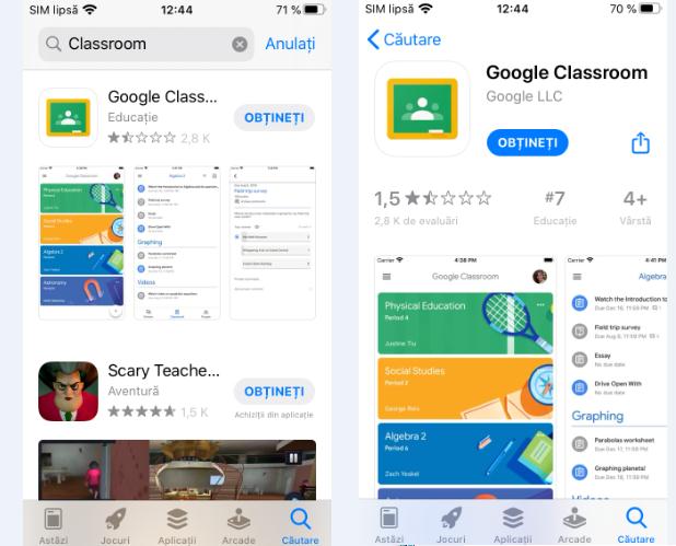 Descarcă aplicația Google Classroom pe iPhone sau iPad