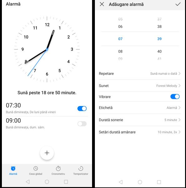 Alarma cu vibratie Android