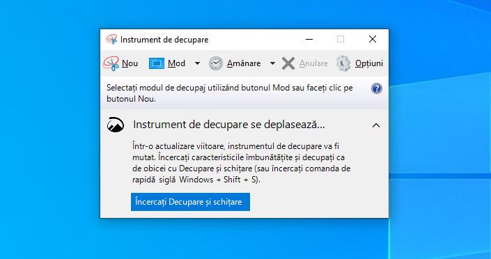 Instrument de decupare Windows 7