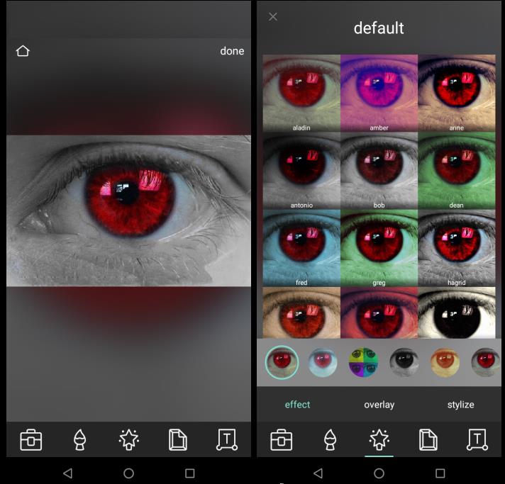 Eliminare ochi roșii din poze pe Android