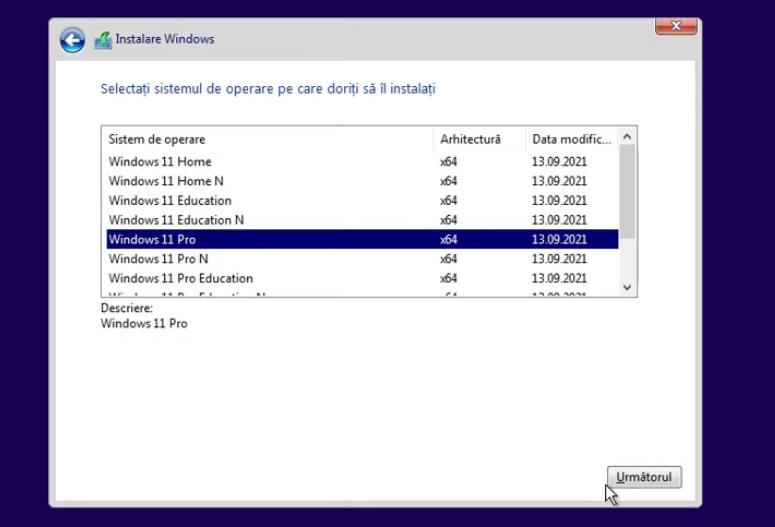 Instalare Windows 11 pe PC incompatibil