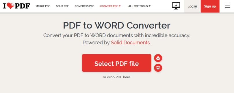 Program de convertit PDF în Word gratuit online