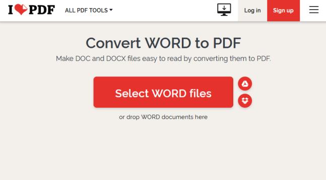 Transformare Word în PDF pe macOS online