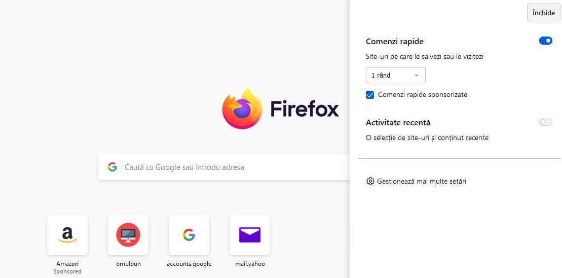 Utilizare Firefox pe laptop sau PC